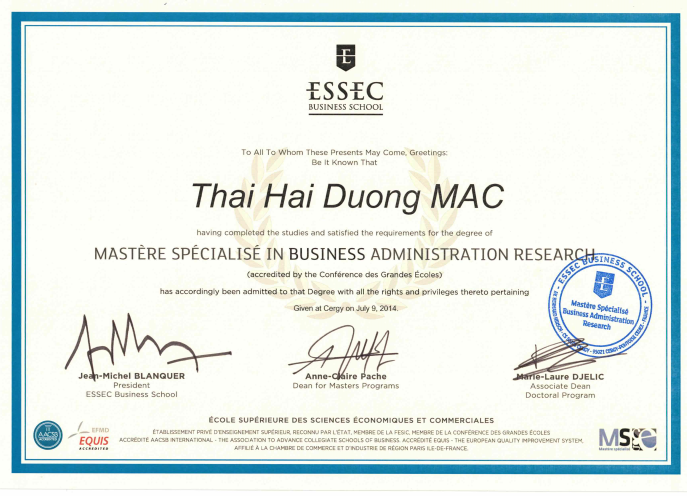 Master ESSEC